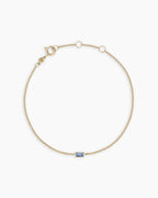 14K Gold Wilder Birthstone Bracelet - Blue Sapphire - September