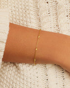 Amour Bracelet - 18K Gold Plated worn on wrist 1