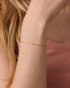 Amour Bracelet - 18K Gold Plated worn on wrist 2