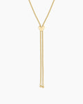 Bella Heart Bolo Necklace in Gold