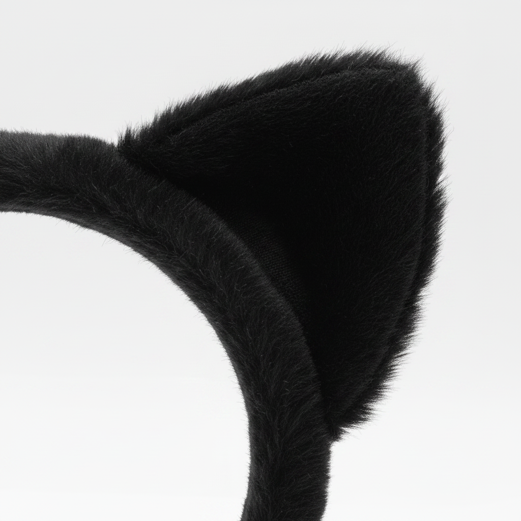Plush Cat Ears Headband detail1