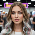 Clip-In Color Hair Extensions model1