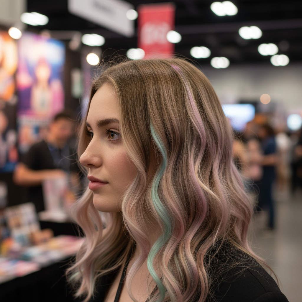 Clip-In Color Hair Extensions model2