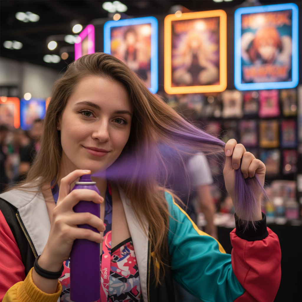 Temporary Hair Color Spray model1
