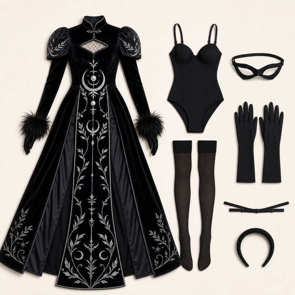 CosNova lunar cheongsam costume package contents