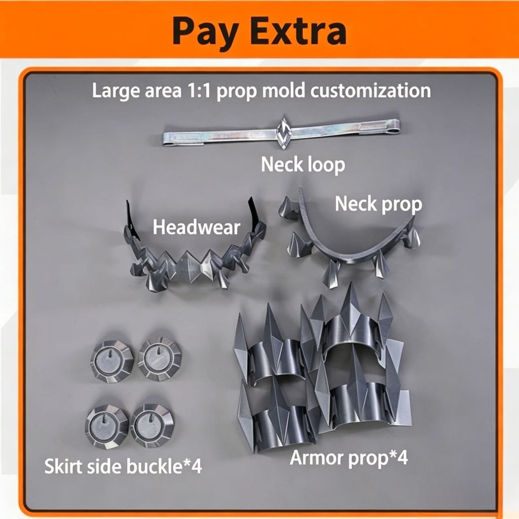 CosNova maid cosplay optional hard prop accessory set
