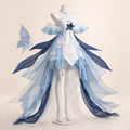 CosNova pearl blue tidal dream short-front cosplay dress hero view