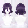 CosNova Reze-inspired short purple cosplay wig in Purple color front and back view