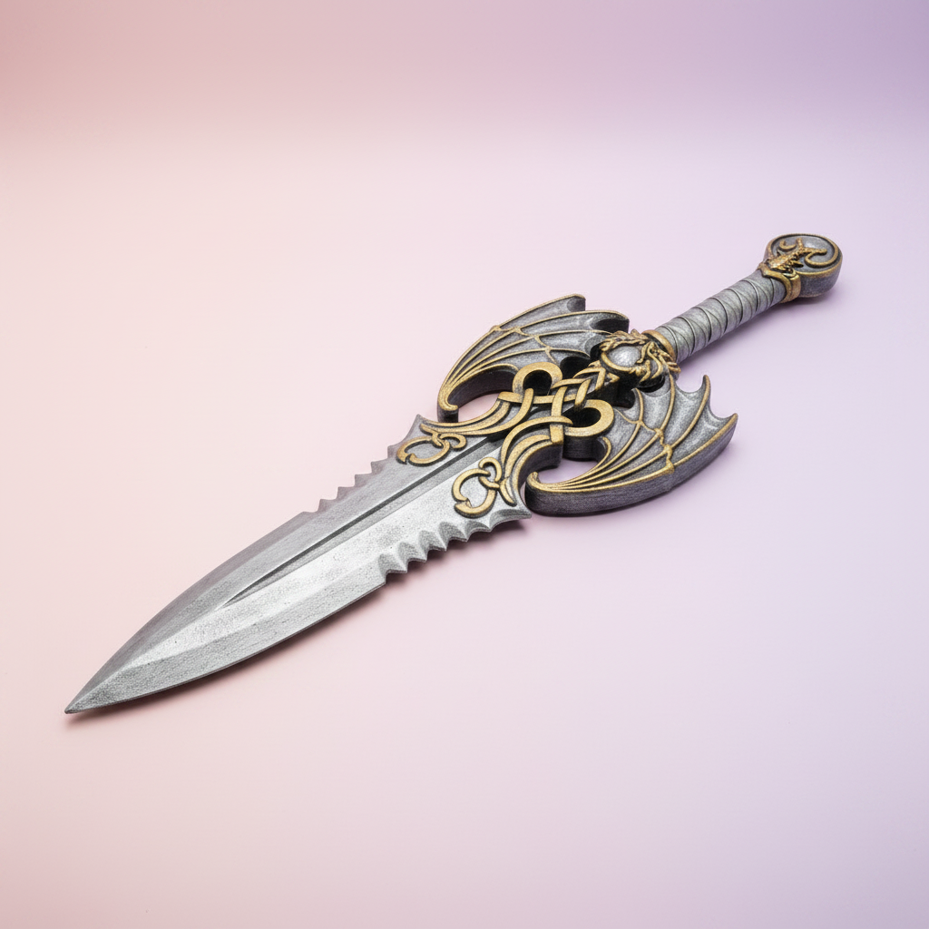 foam cosplay dagger lightweight fantasy costume prop knife safe product