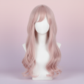 sakura pink long wavy cosplay wig 26 heat resistant anime costume hair product
