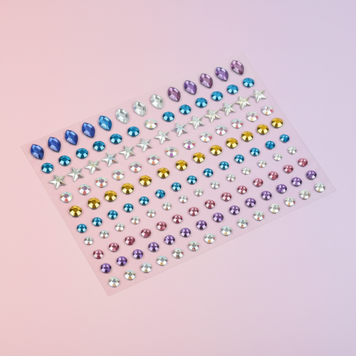 cosplay face gems rhinestone stickers self adhesive festival face jewels sheet product