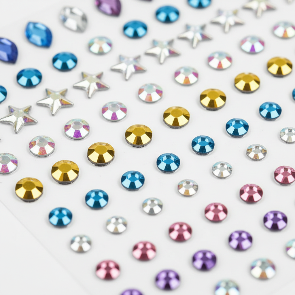 Cosplay Face Gems & Rhinestone Stickers detail1