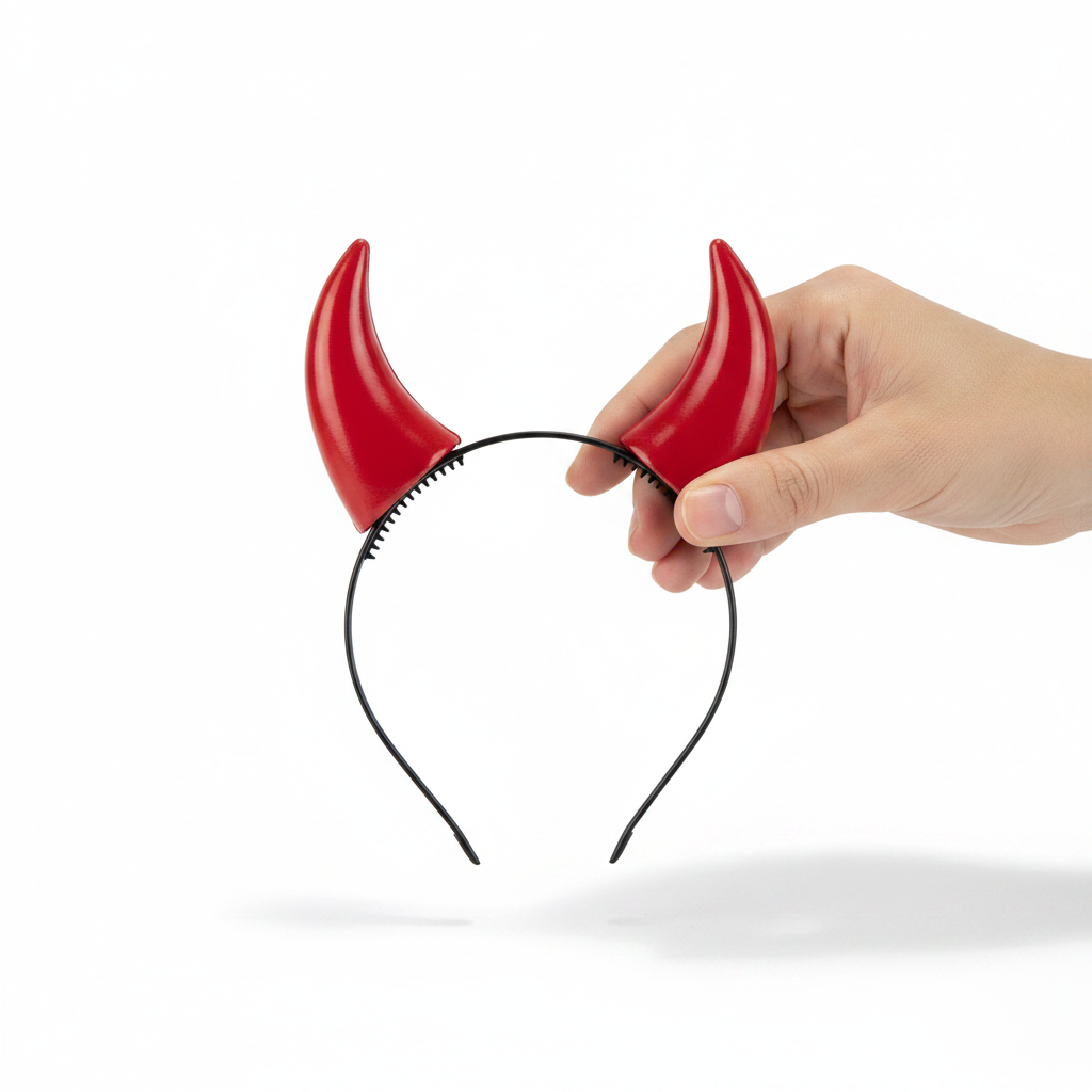 Devil Horns Headband detail2