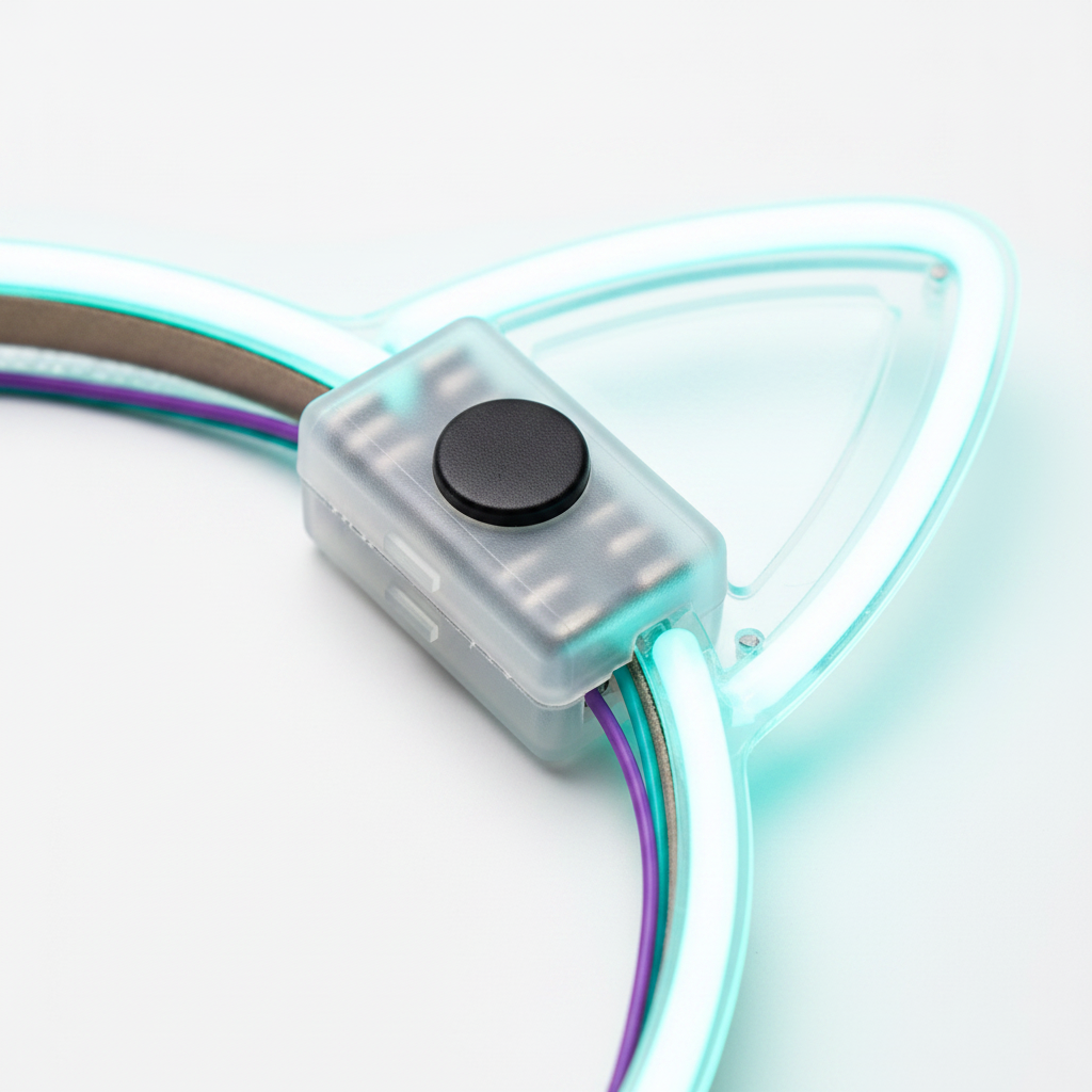 LED Light-Up Cat Ears Headband detail2