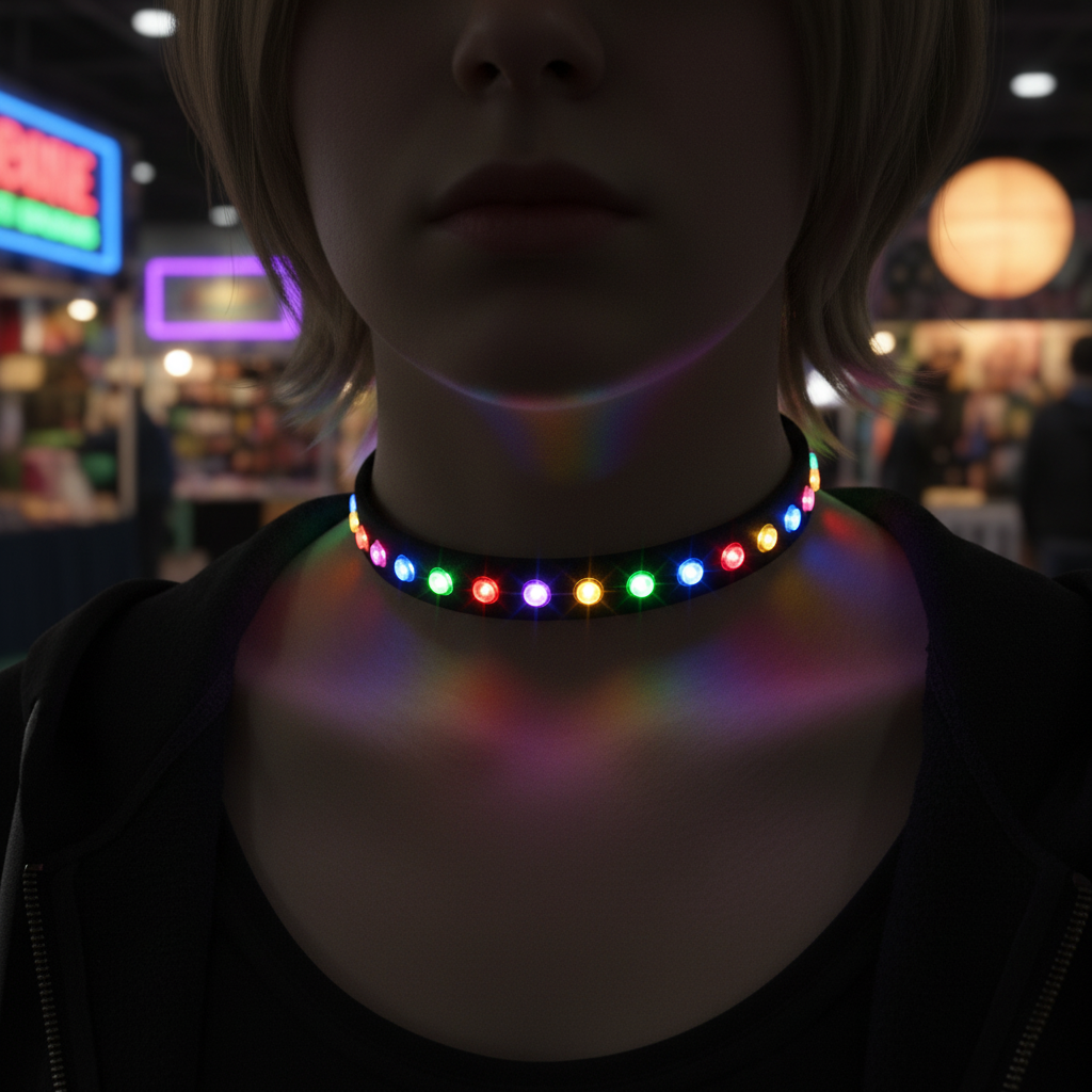 LED Glow Cosplay Choker model1