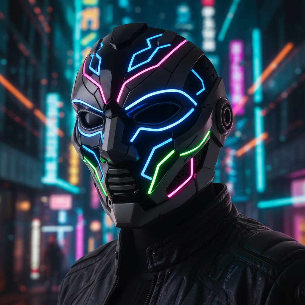 LED Light-Up Cosplay Mask model2