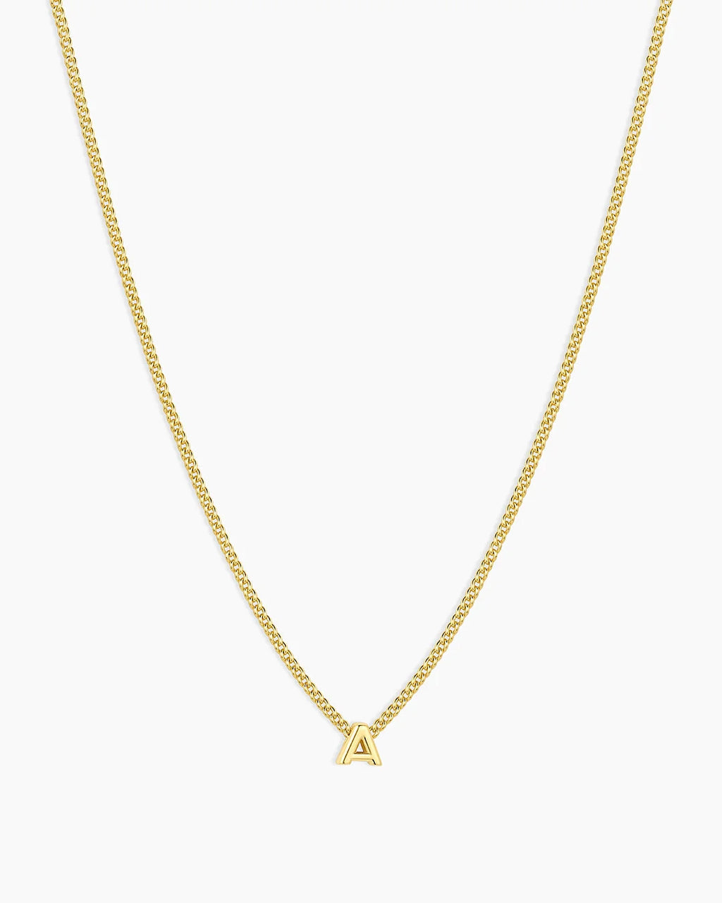 Gold Letter A Necklace