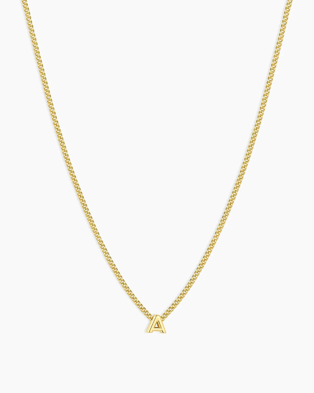 Gold Letter A Necklace