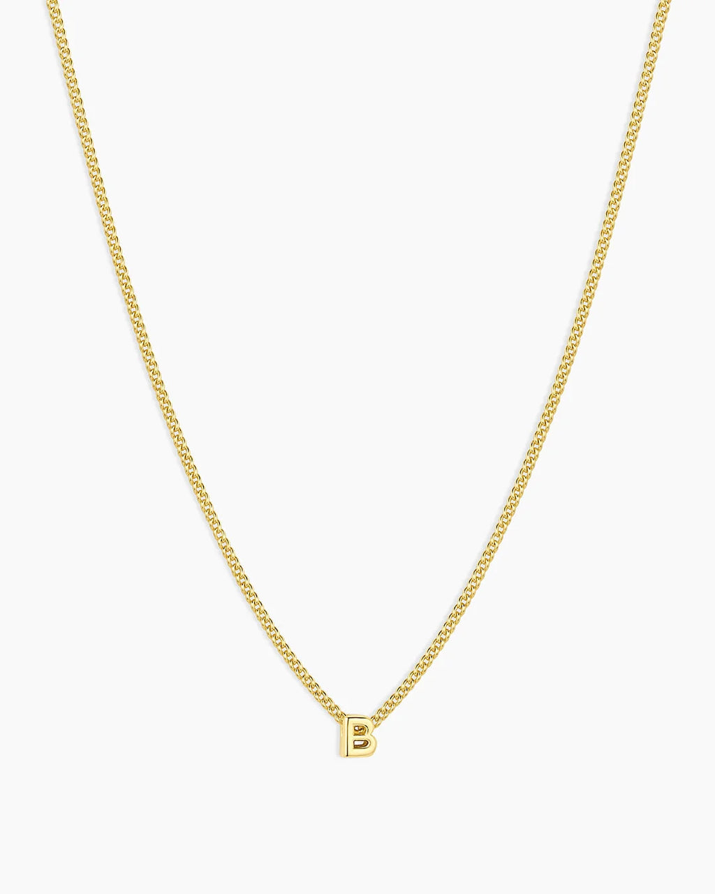 Gold Letter B Necklace