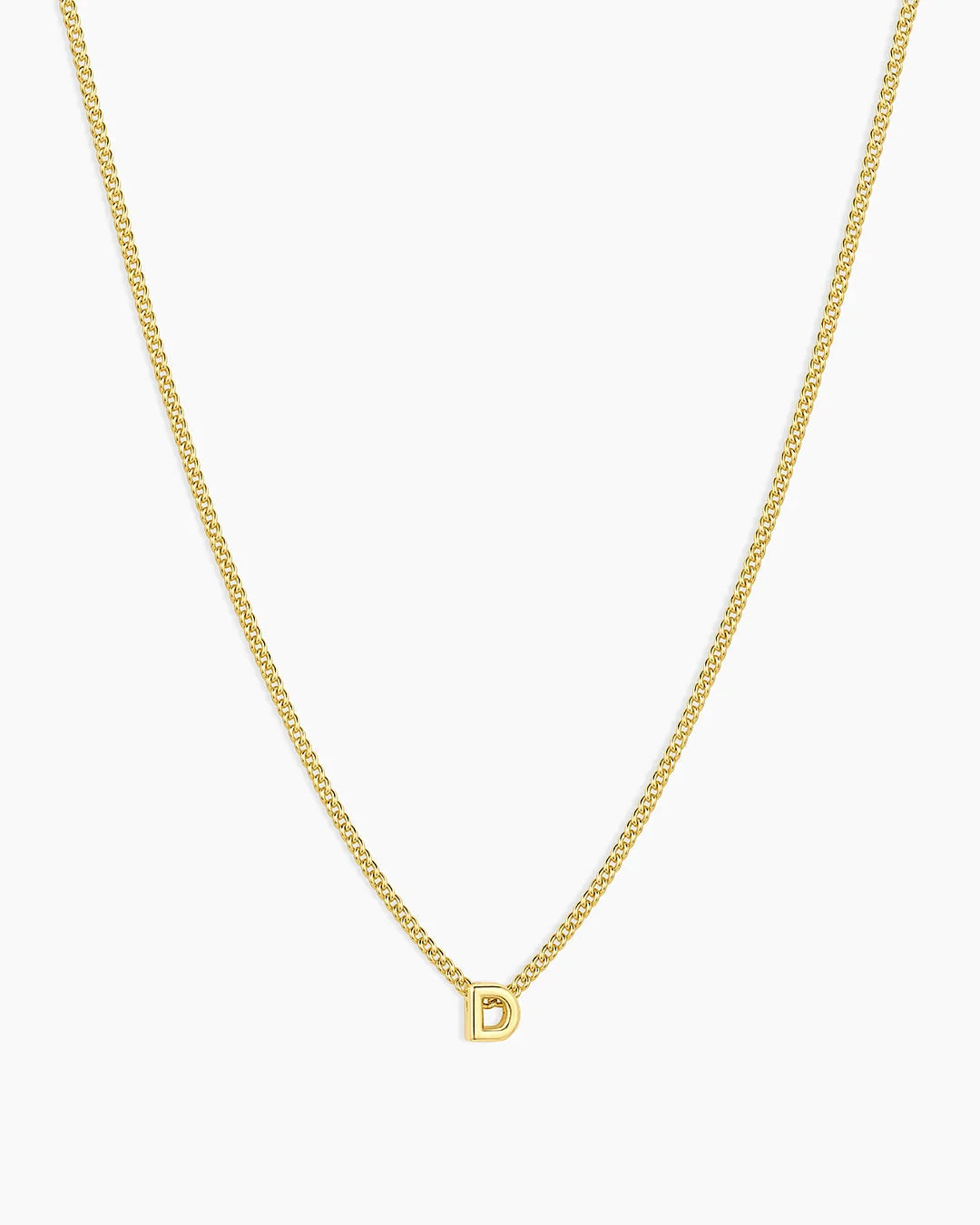 Gold Letter D Necklace