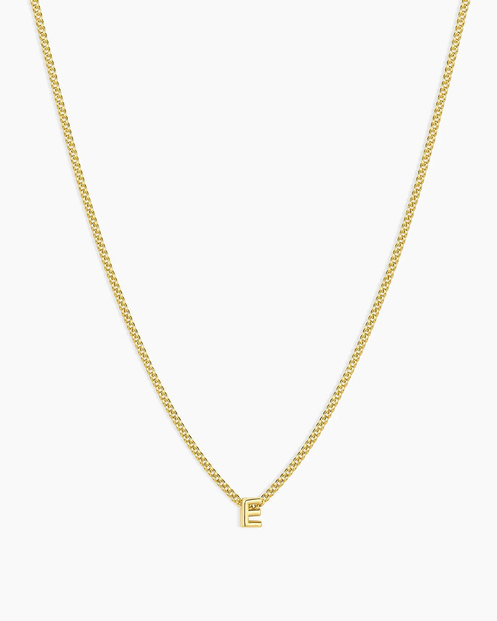 Gold Letter E Necklace