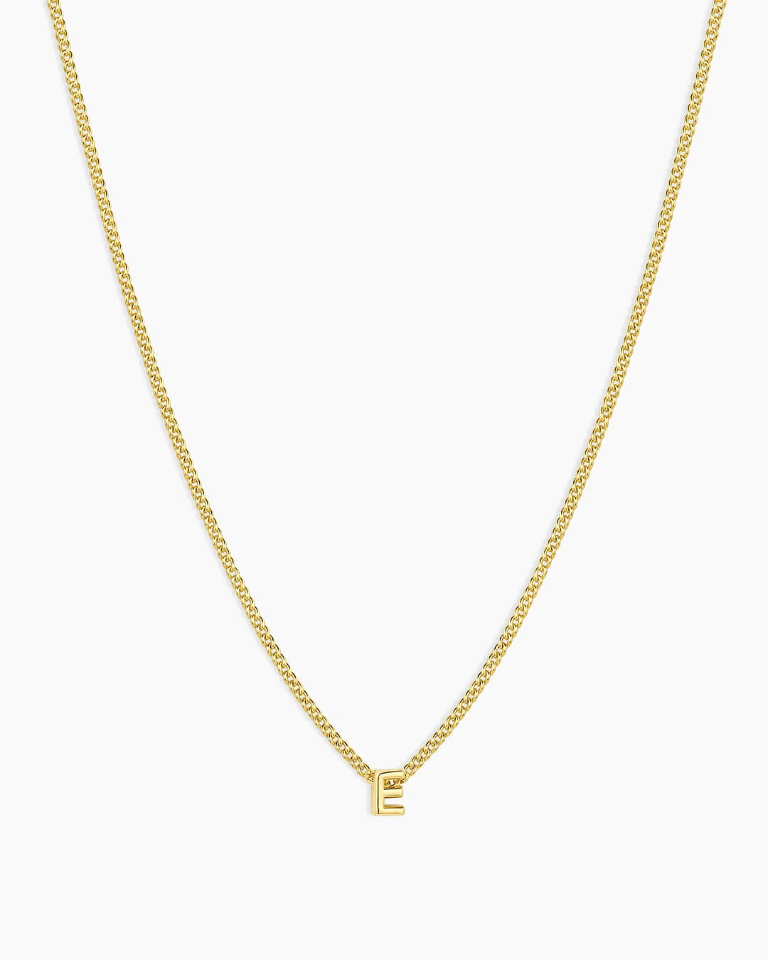 Gold Letter E Necklace