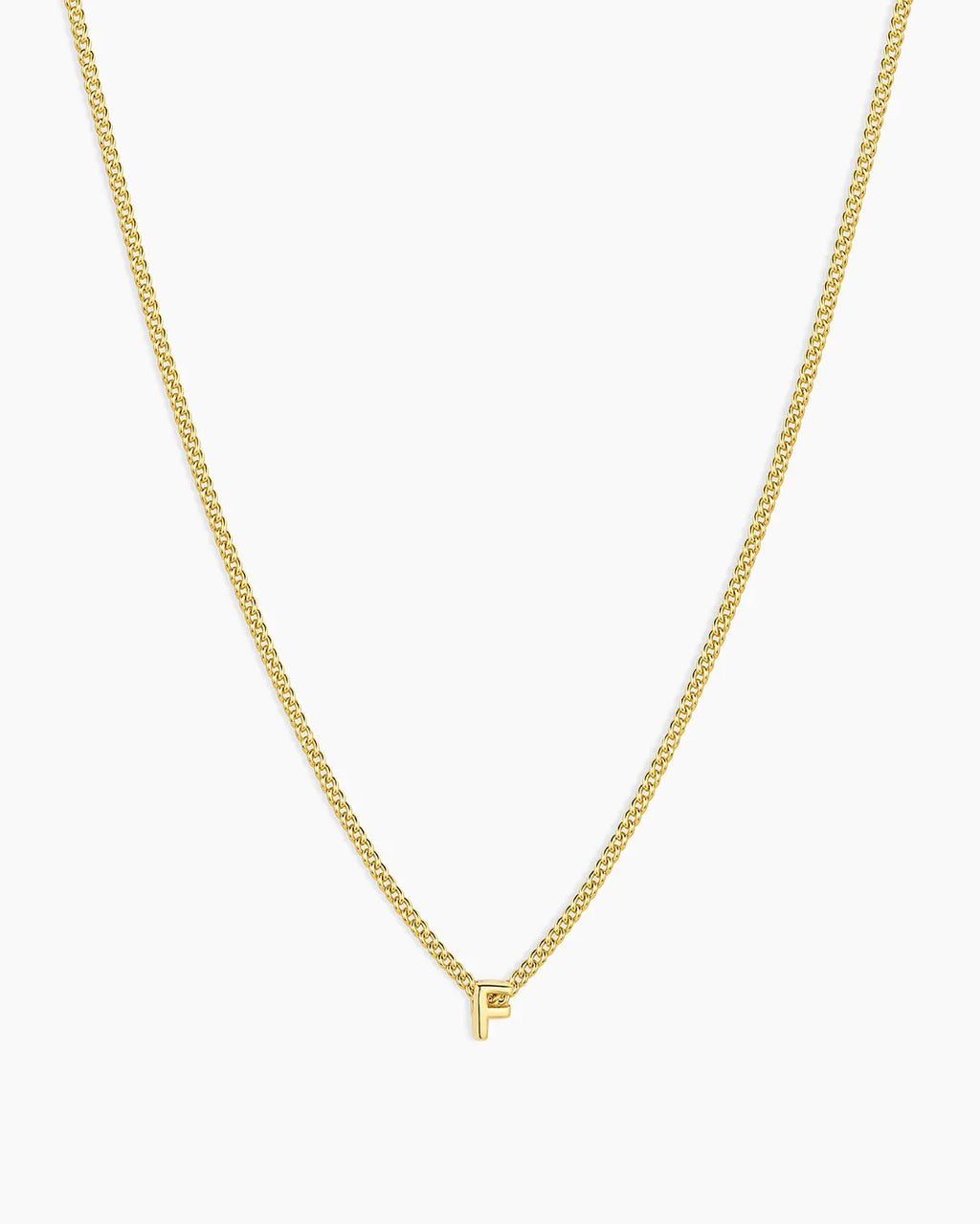 Gold Letter F Necklace