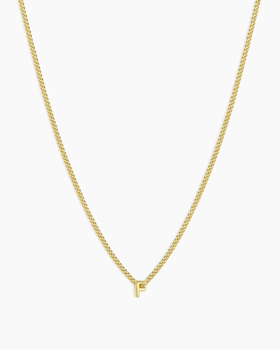 Gold Letter F Necklace