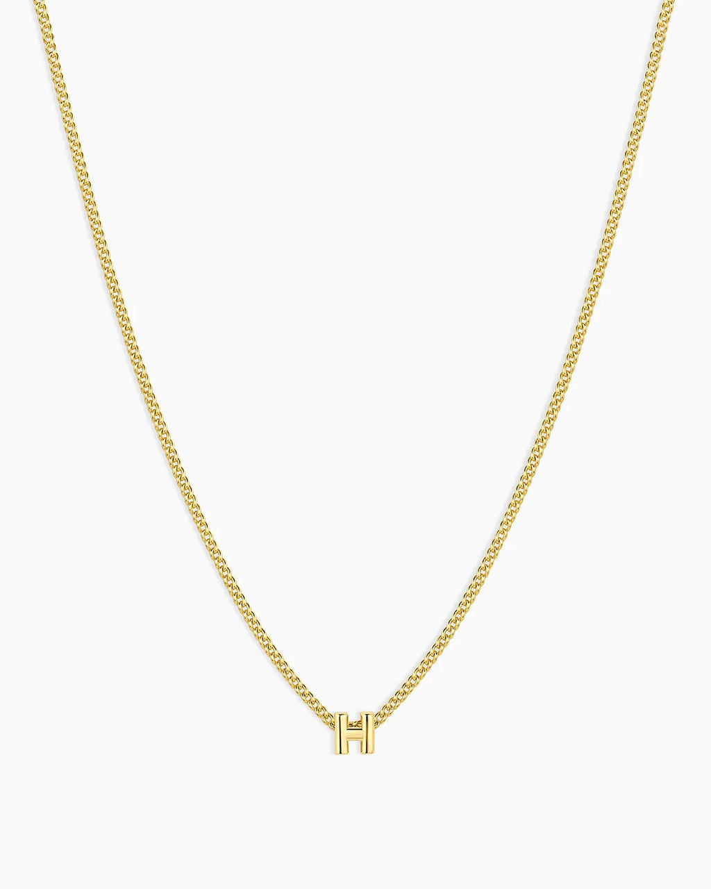 Gold Letter H Necklace