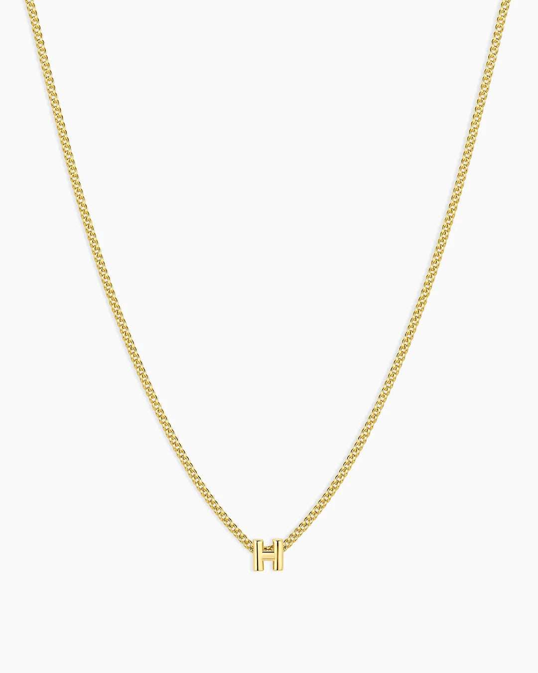 Gold Letter H Necklace