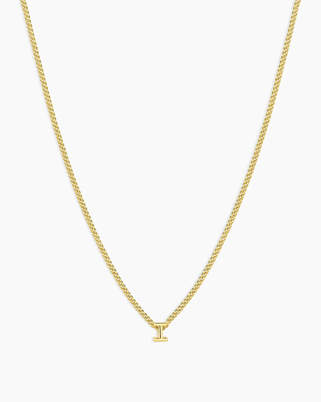 Gold Letter I Necklace