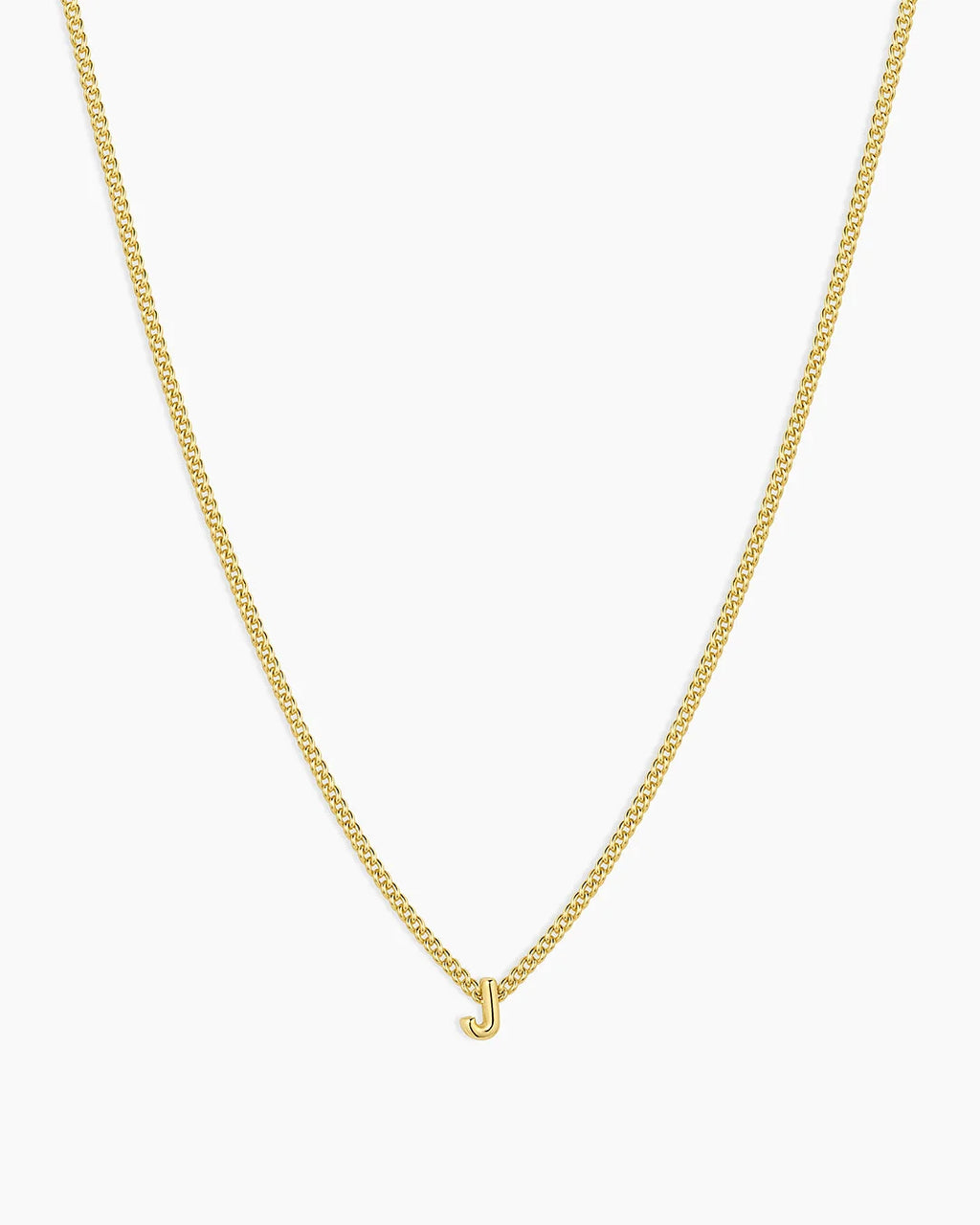 Gold Letter J Necklace