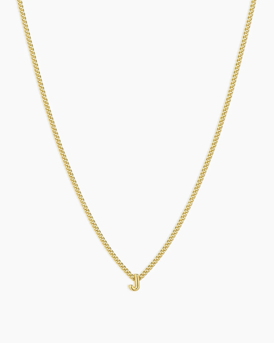 Gold Letter J Necklace