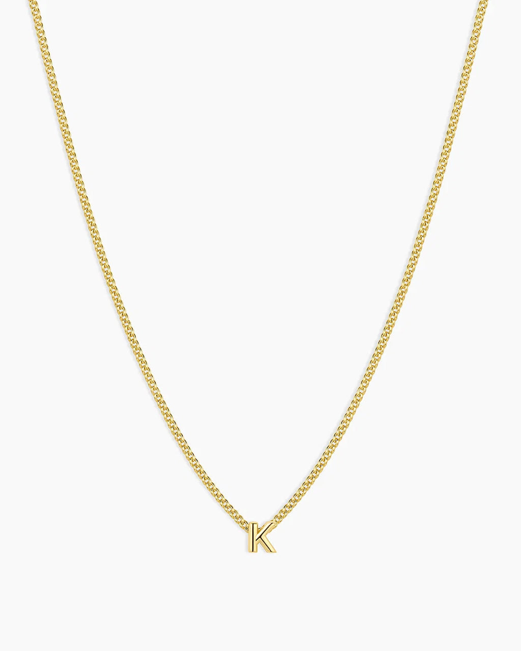 Gold Letter K Necklace