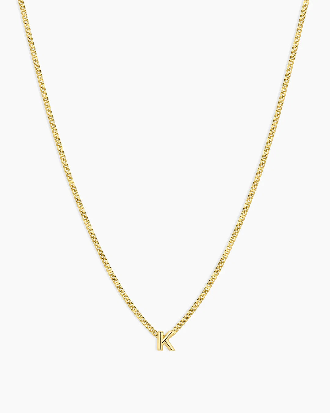 Gold Letter K Necklace