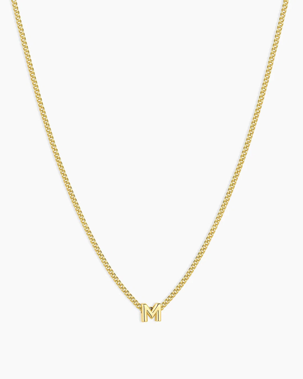 Gold Letter M Necklace