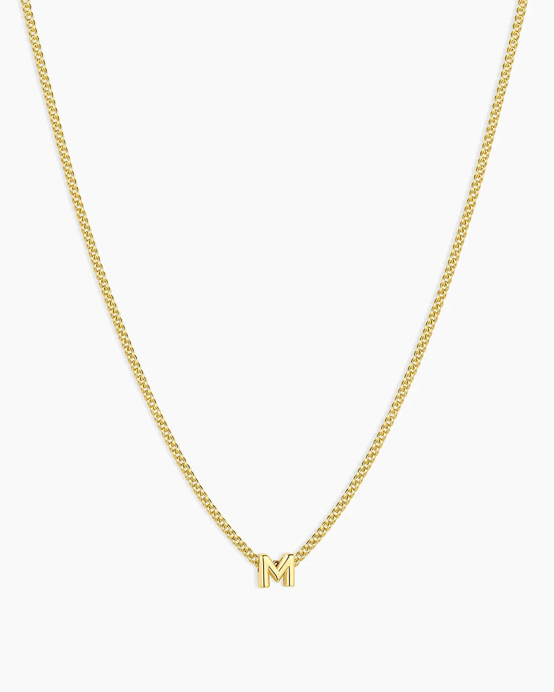 Gold Letter M Necklace