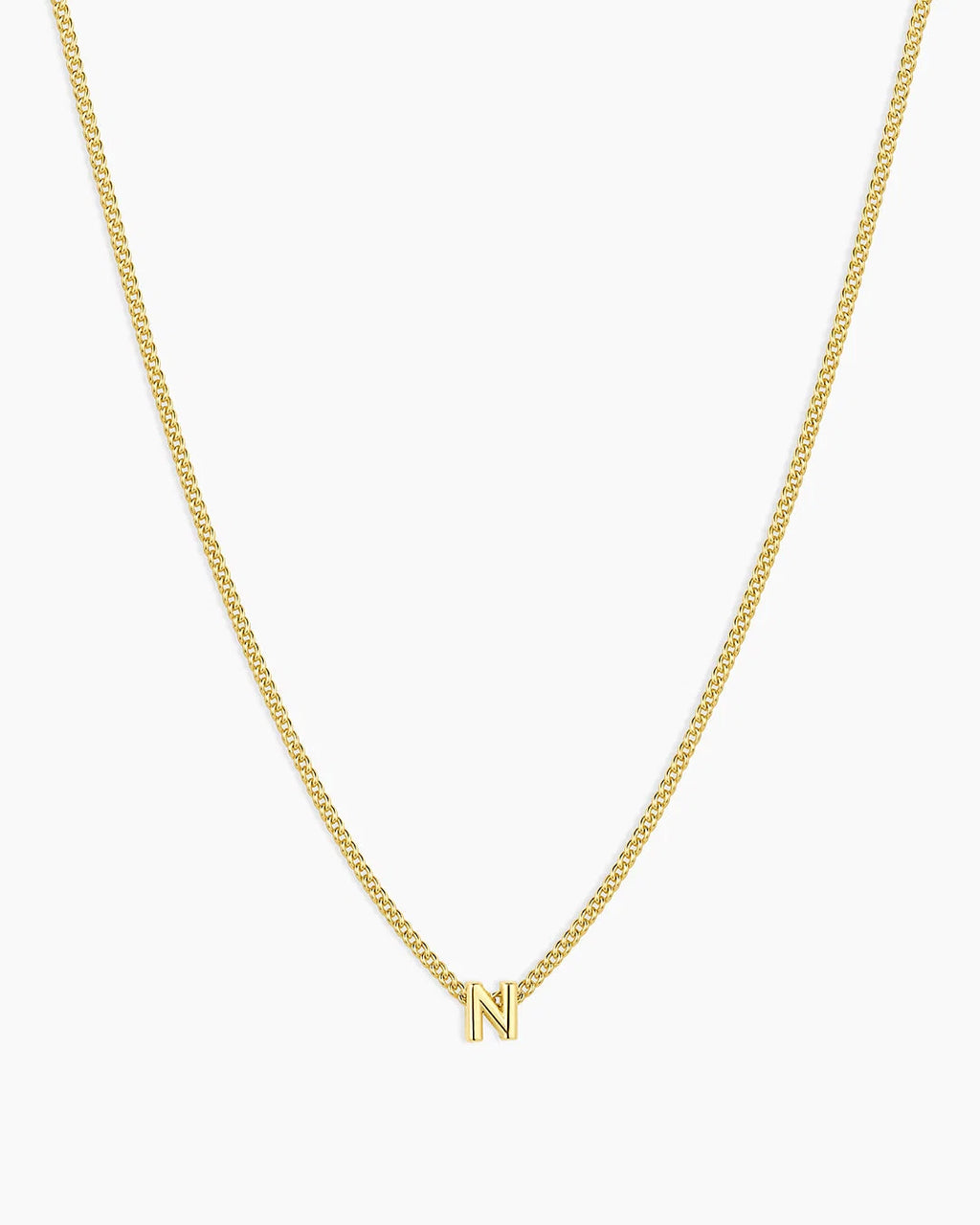 Gold Letter N Necklace