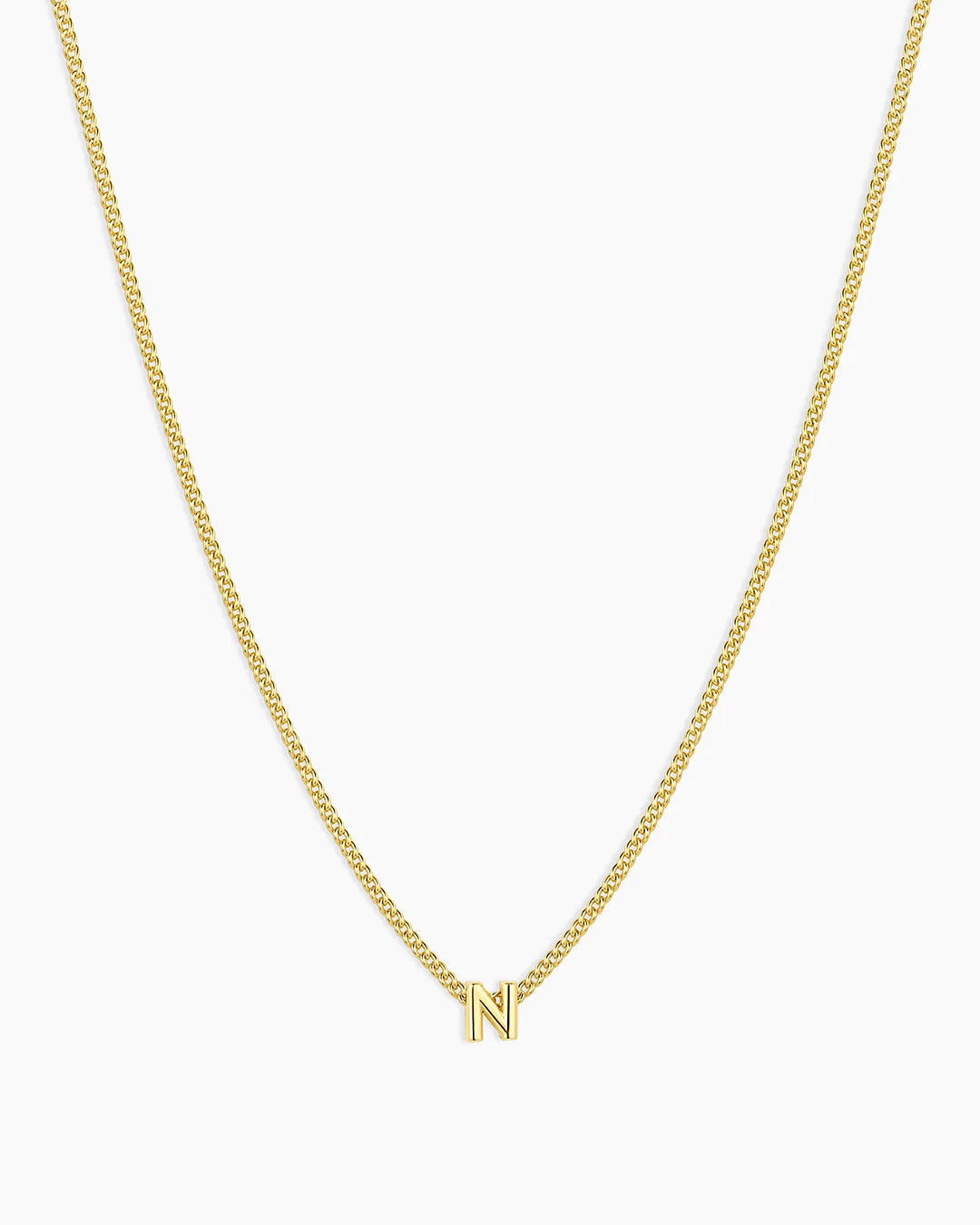 Gold Letter N Necklace