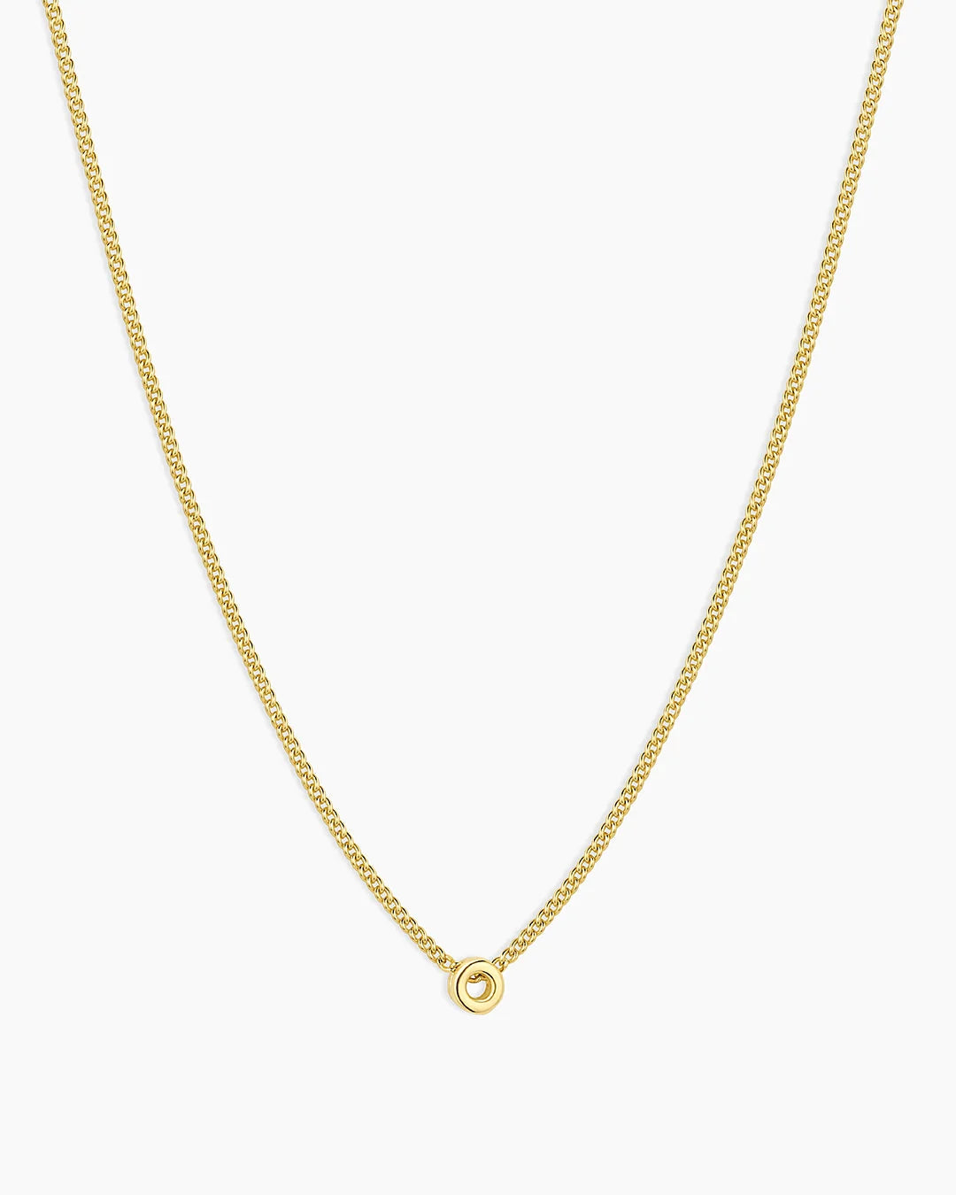 Gold Letter O Necklace