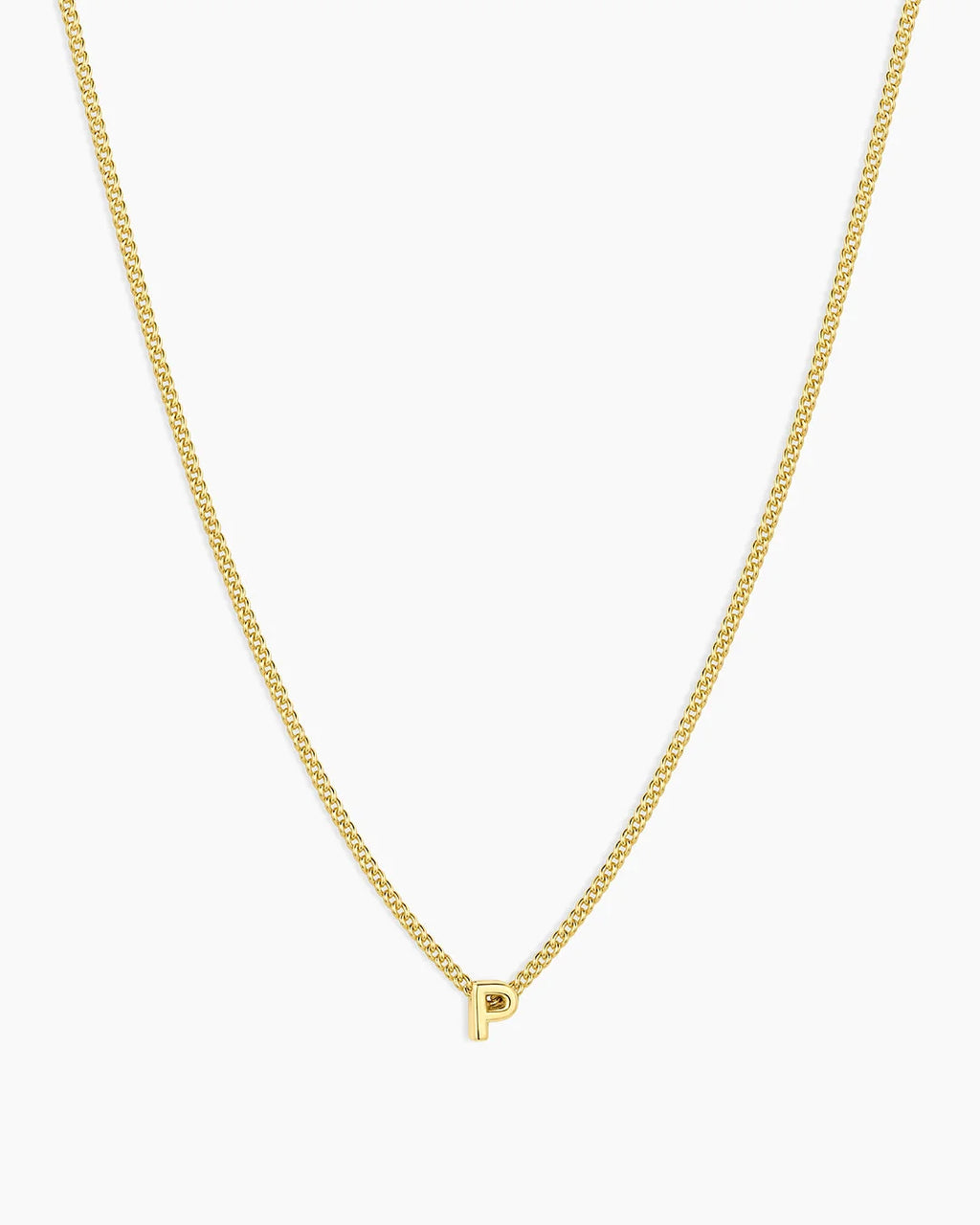 Gold Letter P Necklace