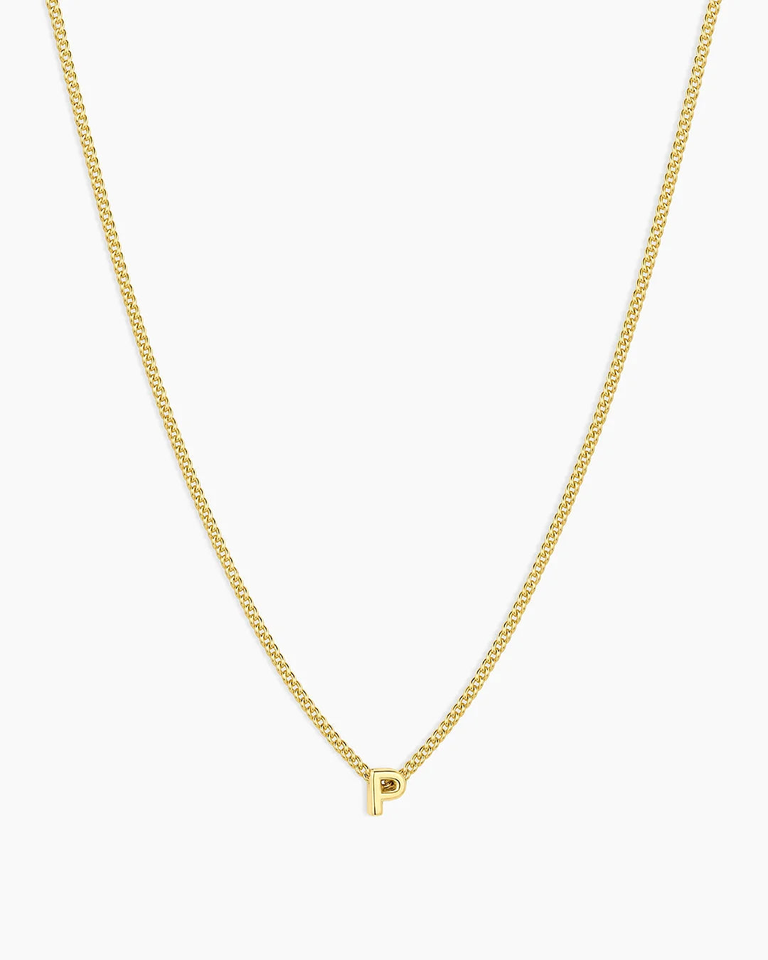 Gold Letter P Necklace