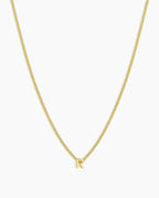 Gold Letter R Necklace