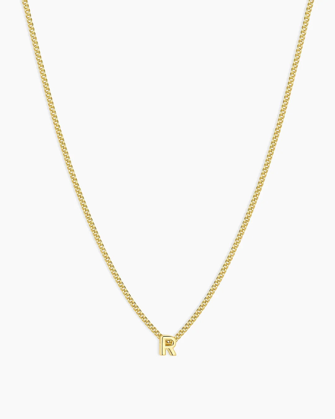 Gold Letter R Necklace