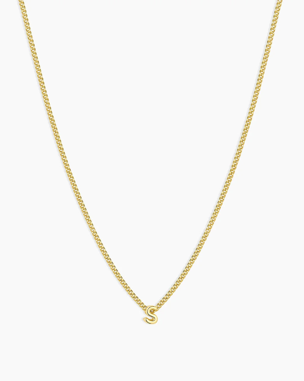 Gold Letter S Necklace