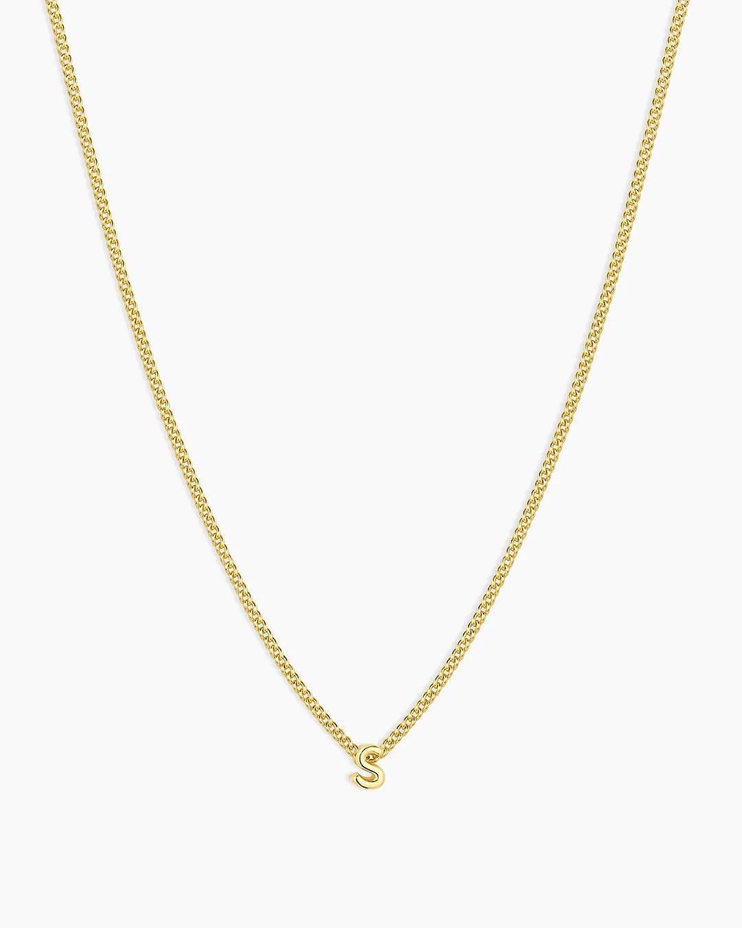 Gold Letter S Necklace