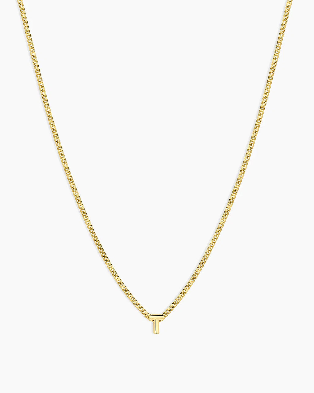 Gold Letter T Necklace