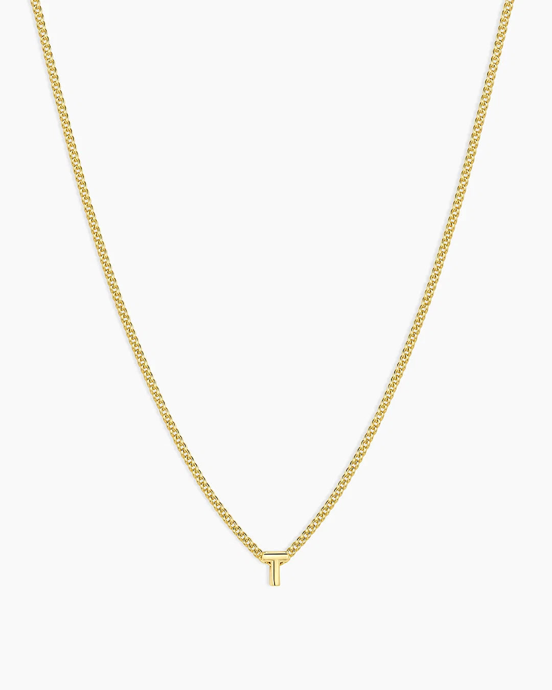 Gold Letter T Necklace