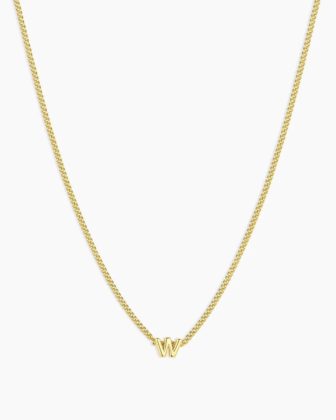 Gold Letter W Necklace