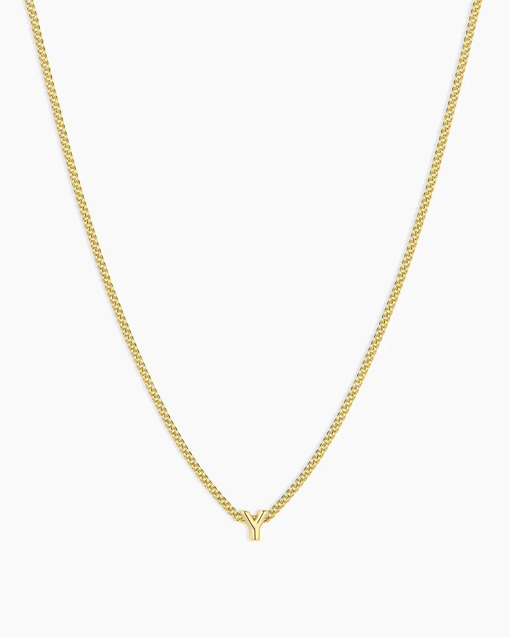 Gold Letter Y Necklace